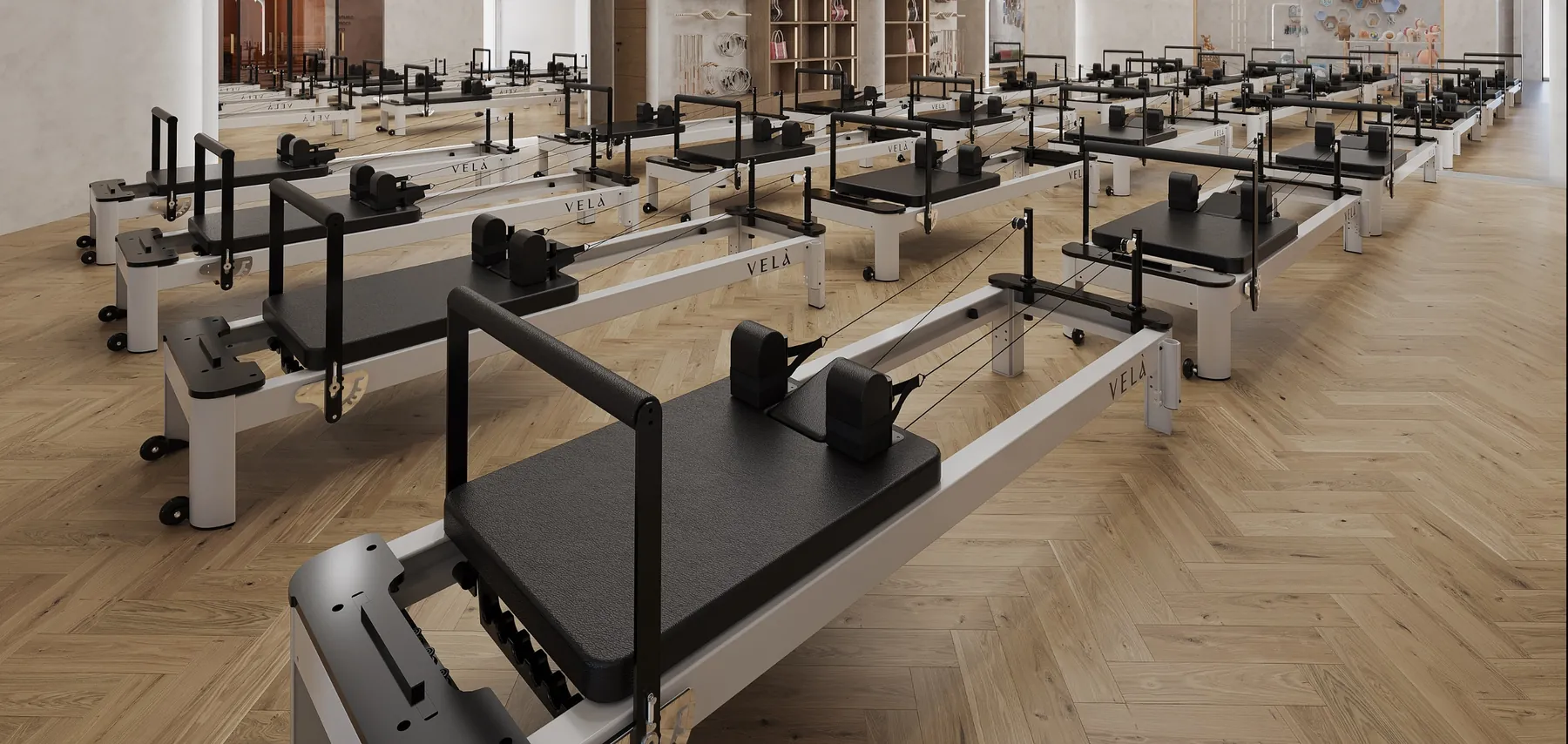 Studio Vela reformer training floor